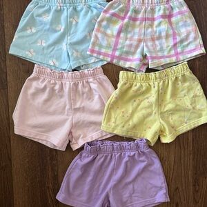 Garanimals Kids Shorts Set - Light Blue, Pink, Yellow, Purple